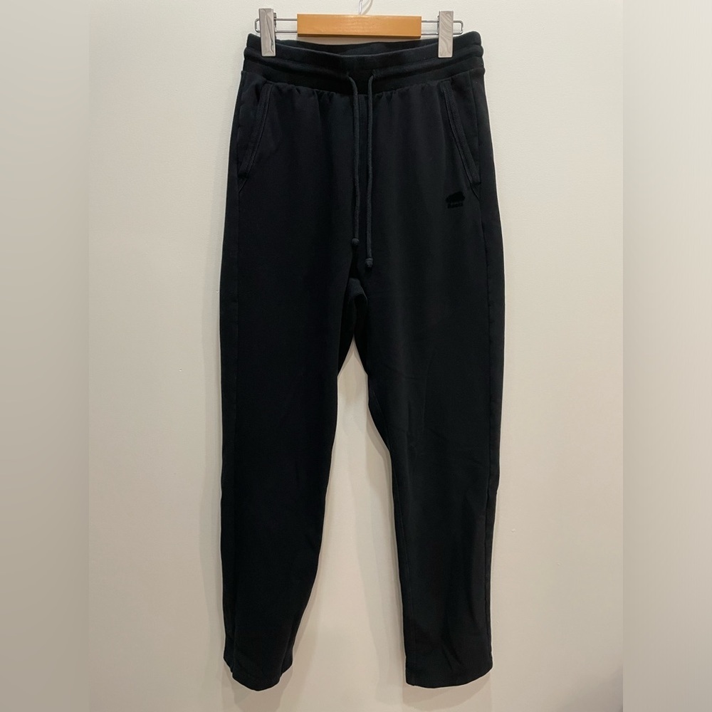 Roots High Rise Straight Leg sweatpants Black Size Small - Picture 1 of 6